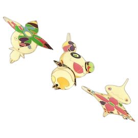 Fermaglio per capelli Louis Vuitton Murakami D'oro Crudo