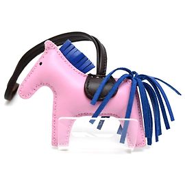 Porte-clés Hermès Rodeo PM Z Rose
