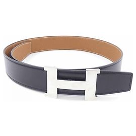 Hermès Constance 38mm Wendegürtel Braun Schwarz