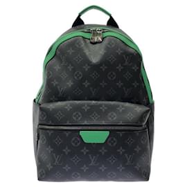 Louis Vuitton Monogram Eclipse Discovery Backpack Black Green