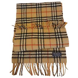 Sciarpa Burberrys a quadri Nero Rosso Beige