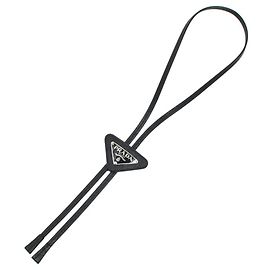 Prada Saffiano Leather Bolo Tie Black