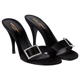 saint laurent 40 sandali mules. nuovo Nero