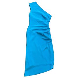 Prabal Gurung Kleid aus blauer Seide Blau