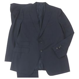 Tom Ford Single Suit Wool Suit Blue Navy blue