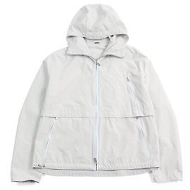 Hermès Hermes 24 Jacke aus Nylon-Polyurethan und Edelstahl Grau Hellblau