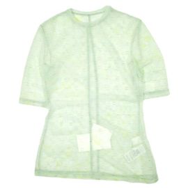 Autre Marque Polyester-Oberteil mit Marmor-Druck und Karomuster von Mame Kurogouchi Andere Grün