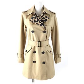 Coach F21833 Cotton Polyester Trench Coat Beige