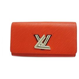 Cartera Larga Twist de Cuero Epi Louis Vuitton Roja