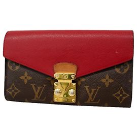 Cartera Larga Pallas Monogram Louis Vuitton Fucsia