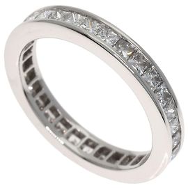 Anel de diamante Princess Full Eternity em platina da Harry Winston Outro