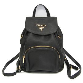 Prada VIT.DAINO Women's Leather Backpack Black