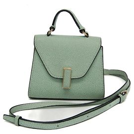 Valextra ISIDE CINTURÓN Riñonera de Cuero/Bolso de Hombro Verde