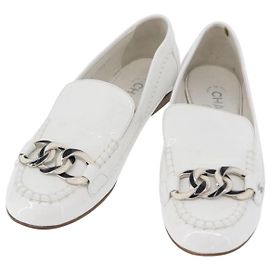 Mocassini Caviar Classici Chanel Bianco