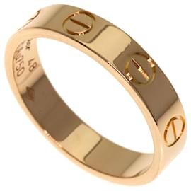 Cartier Mini Love Ring in 18K Pink Gold Golden