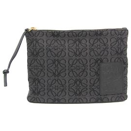 Pochette Oblong Anagram Loewe Noir