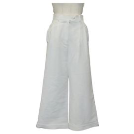 Chanel CC Nylon Pants White