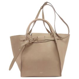 Céline Bolsa Celine Big Bag Small 2 em 1 Bege Cinza