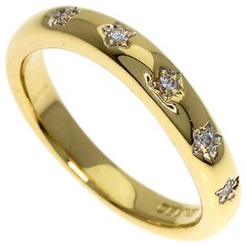 Céline Celine 5-Piece Diamond Band Ring in 18K Yellow Gold Golden
