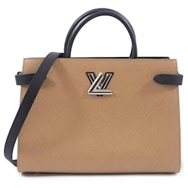 Bolso Tote Twist de cuero Epi Louis Vuitton Camello