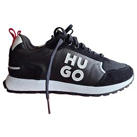 Baskets Hugo Boss Ice line en cuir noir Noir