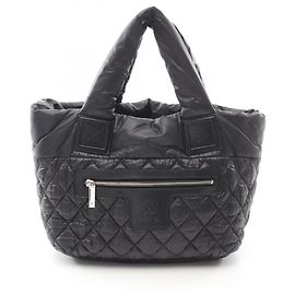 Bolso Tote Pequeño Chanel Coco Cocoon Negro Burdeos