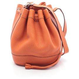 Hermès Bolsa de Ombro Hermes Market PM em Laranja Laranja