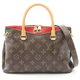 Borsa Pallas BB Louis Vuitton Marrone Rosso Fuschia