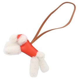 Hermès Hermes Buddy Charm Capucines Brown White Red