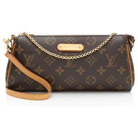 Clutch Eva em Canvas Monogram Louis Vuitton Marrom