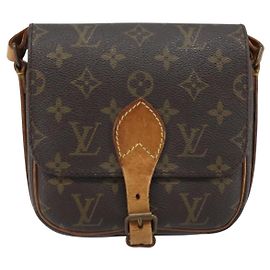 Louis Vuitton Cartouchiere Monogram Canvas PM Marrom