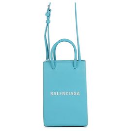 Balenciaga Schultertasche aus hellblauem Leder Hellblau