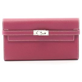 Hermès Hermes Kelly Bi-Fold Wallet Pink