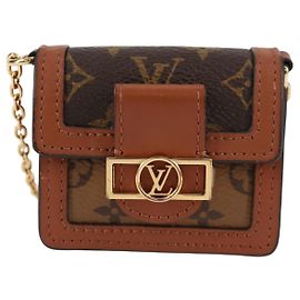 Louis Vuitton Dauphine Reverse Monogram Canvas Mini Marrom