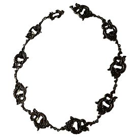 Moschino Cinto de metal com ornamentos Bronze