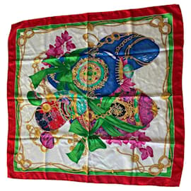 Céline Silk Scarf Baroque Pattern 80x80cm Multiple colors