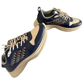 Dior Homme Sneaker aus blauem Leder Blau