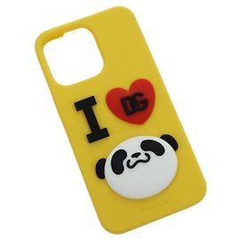 Dolce & Gabbana DOLCE&GABBANA D&G x Jujutsu Kaisen Panda iPhone 13 Pro Case Yellow Auth 166921SM Yellow