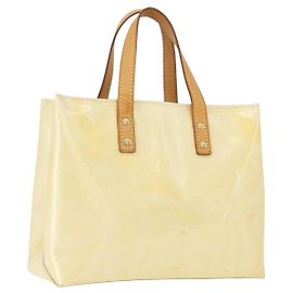 LOUIS VUITTON Sac à main Monogram Vernis Reade PM Perle M91336 LV Auth ki6479 Autre
