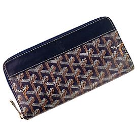 Goyard Matignon GM Long Wallet Navy blue