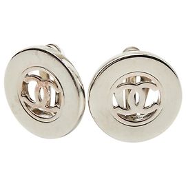 Orecchini a clip in argento Chanel Coco Mark Argento