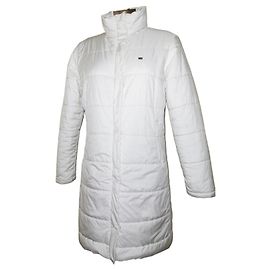 Weiße gesteppte Jacke Lacoste Weiß