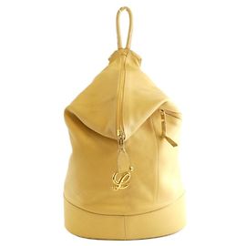Gelbe Leder-Rucksack von Loewe Gelb