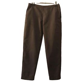 Prada brown satin blend cotton pants size 36 FR (40 IT) Brown