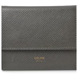 Céline Celine Damen graue kleine Dreifachbörse Braun