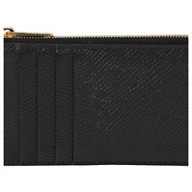 Céline Celine Coin Case and Card Holder Black
