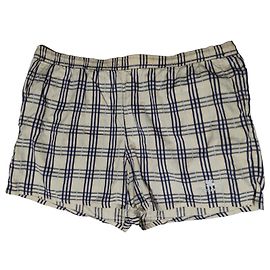 Bañador de Cuadros Burberry Beige Azul oscuro