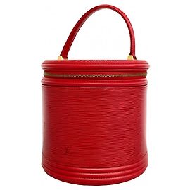 Louis Vuitton Epi Cannes Handtasche Rot