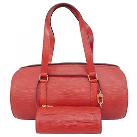 Borsa a mano Epi Soufflot M52227 di Louis Vuitton Rosso