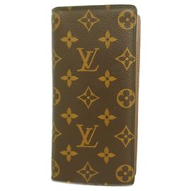 Cartera Larga Brazza Monogram Louis Vuitton Castaño